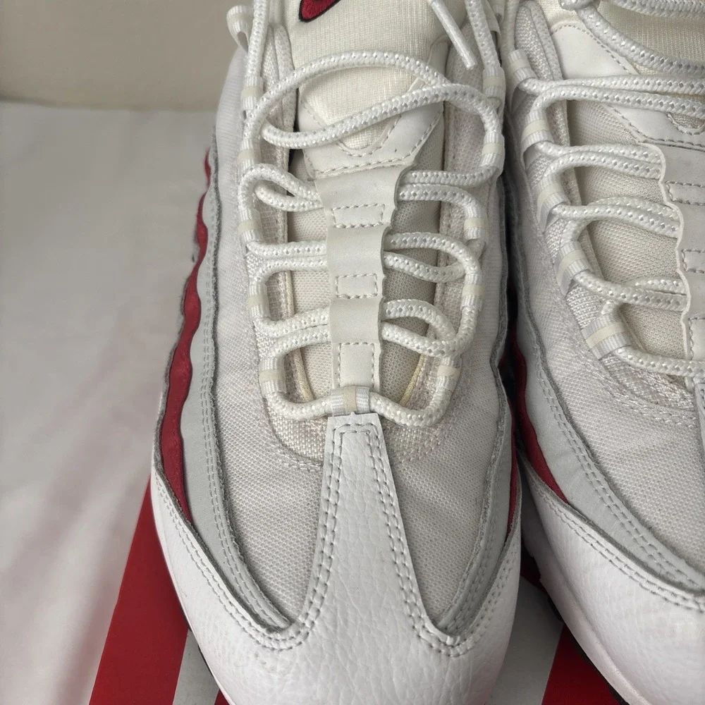 Nike Air Max‎ 95 Essential White Varsity Red Size 13 black  Swoosh